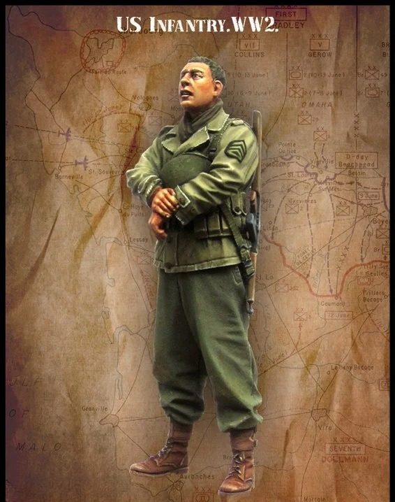 Model Kit Ww2 - 1/35 مقياس مشاة الجيش الأمريكي WW2