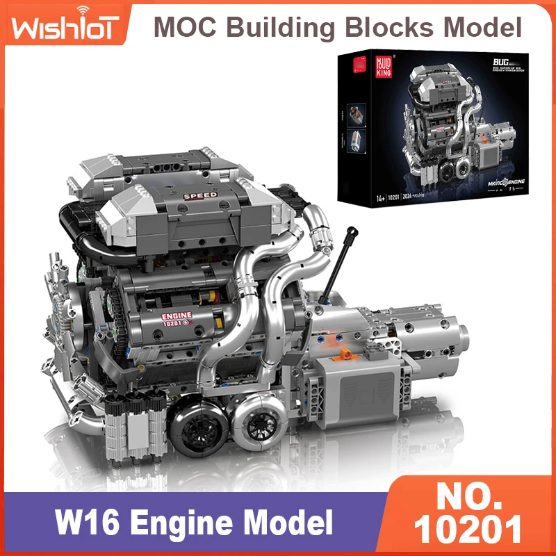 Model Kit Engine - مجموعة مولد كينج 10201 لبناء نموذج