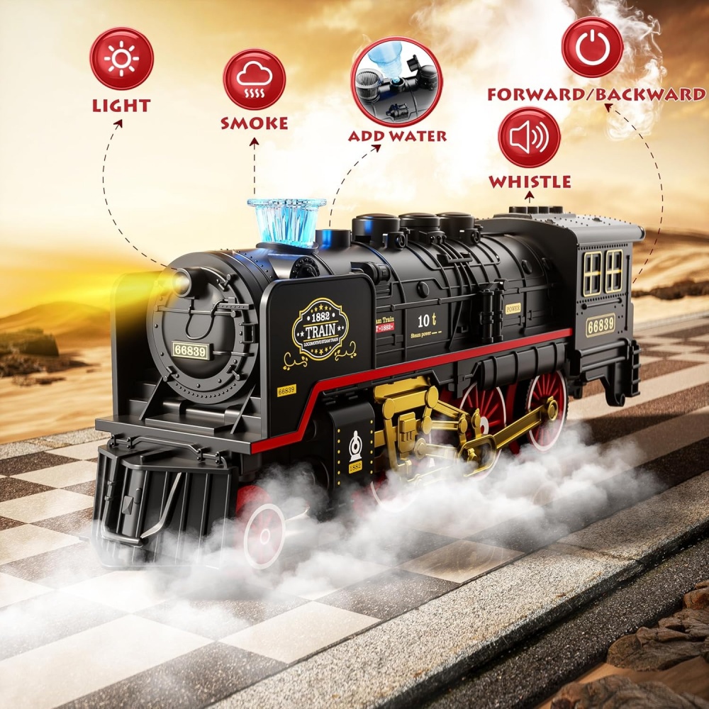 لعبة قطار كهربائي مع أضواء ومج - مراجعة Model Kit Train وسعره