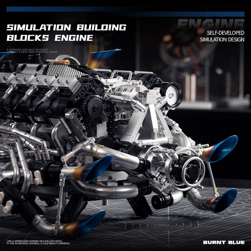 مجموعة بناء نموذج محرك V8 لسيا - مراجعة Model Kit Engine وسعره