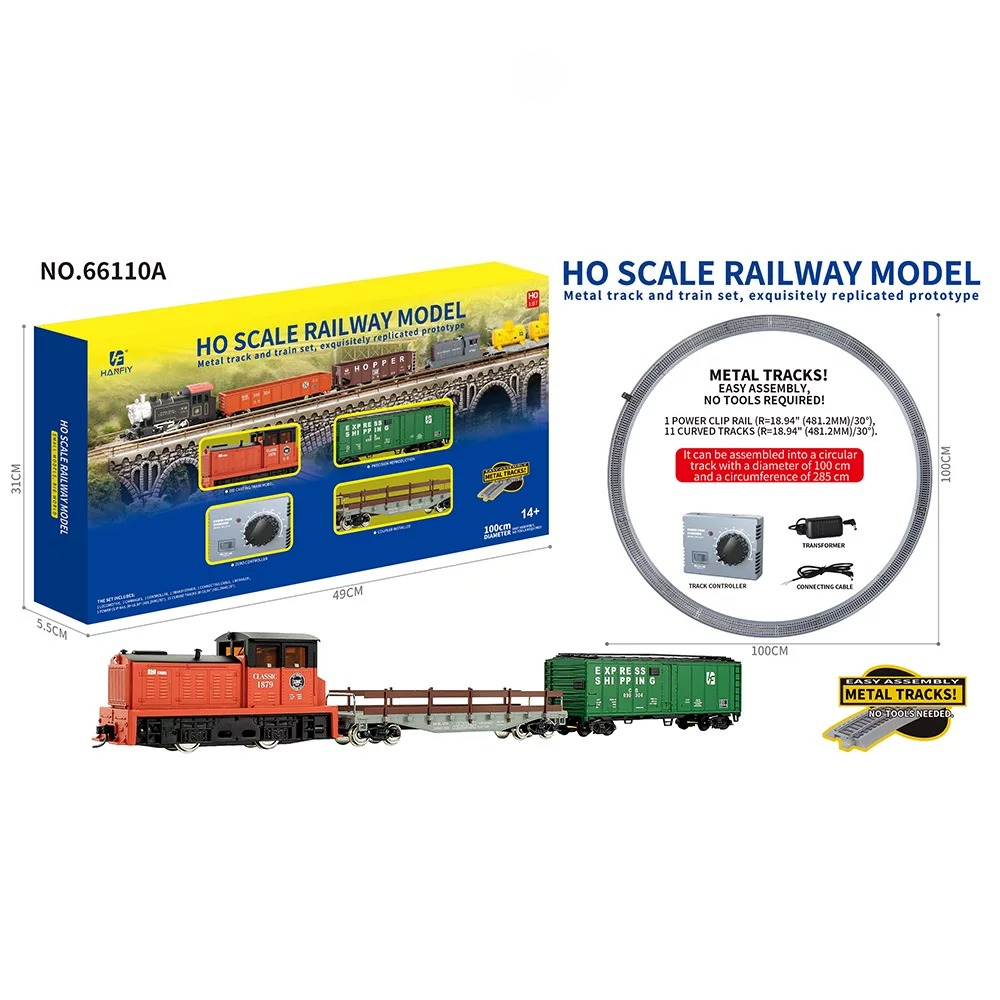 نموذج قطار معدني بمقياس HO 1/8 - مراجعة Model Kit Train وسعره