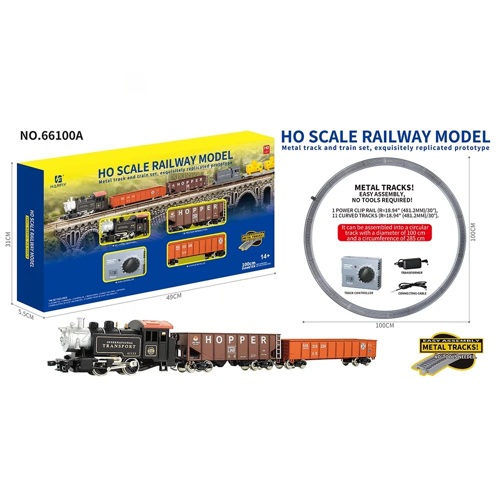 نموذج قطار معدني بمقياس HO 1/8 - مراجعة Model Kit Train وسعره