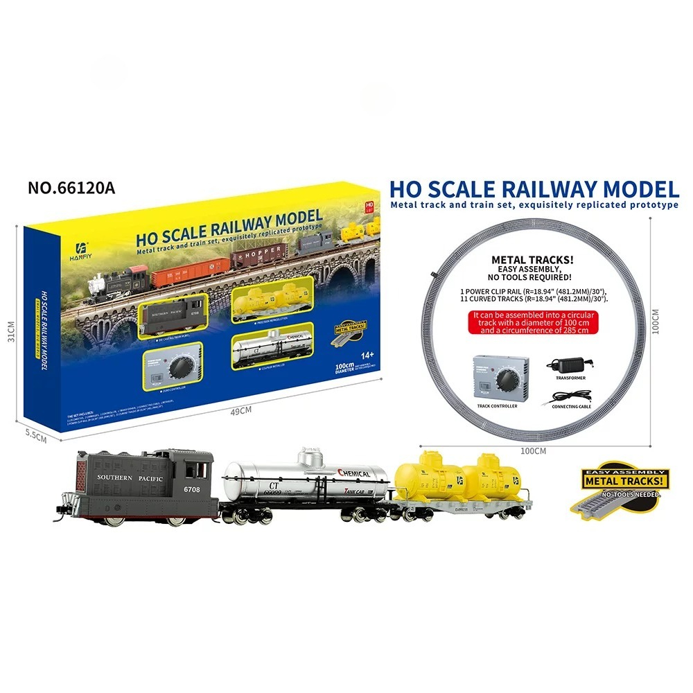 نموذج قطار معدني بمقياس HO 1/8 - مراجعة Model Kit Train وسعره