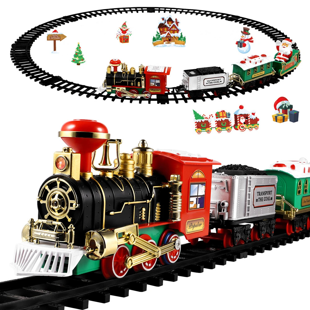 عيد الميلاد احتفالي قطار قاطرة - مراجعة Model Kit Train وسعره