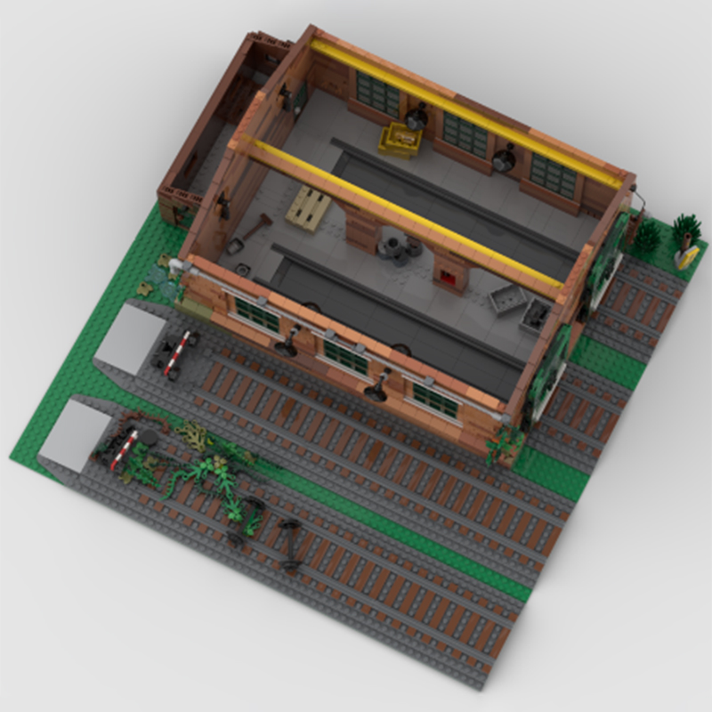 نموذج معماري لسقيفة قطار من MO - مراجعة Model Kit Train وسعره